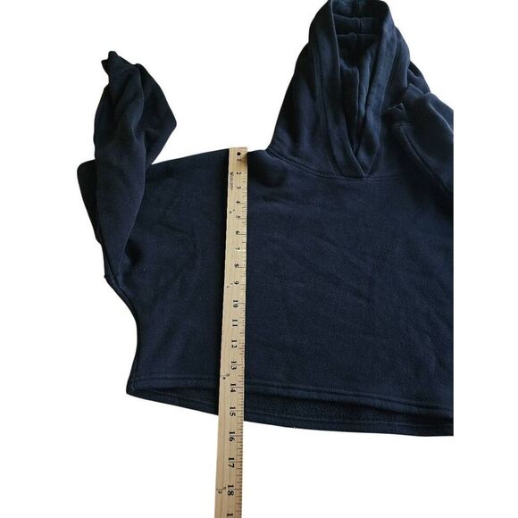 Savage X fenty black cropped hoodie womens Sz M - Picture 5 of 8